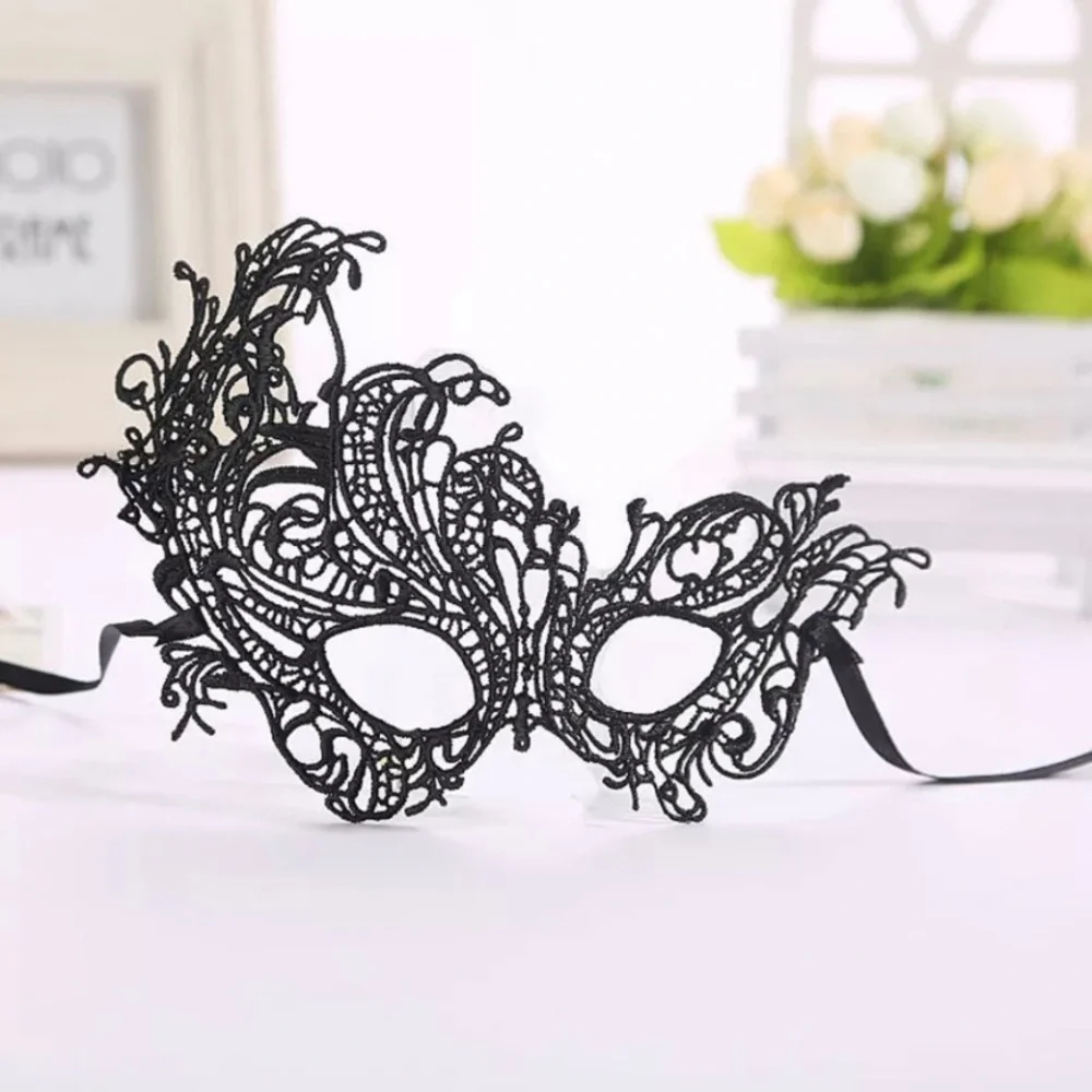 RESTOCK✨BEST SELLING SEXY VENETIAN BLACK MASQUERADE LACE FACE MASK-NEW
